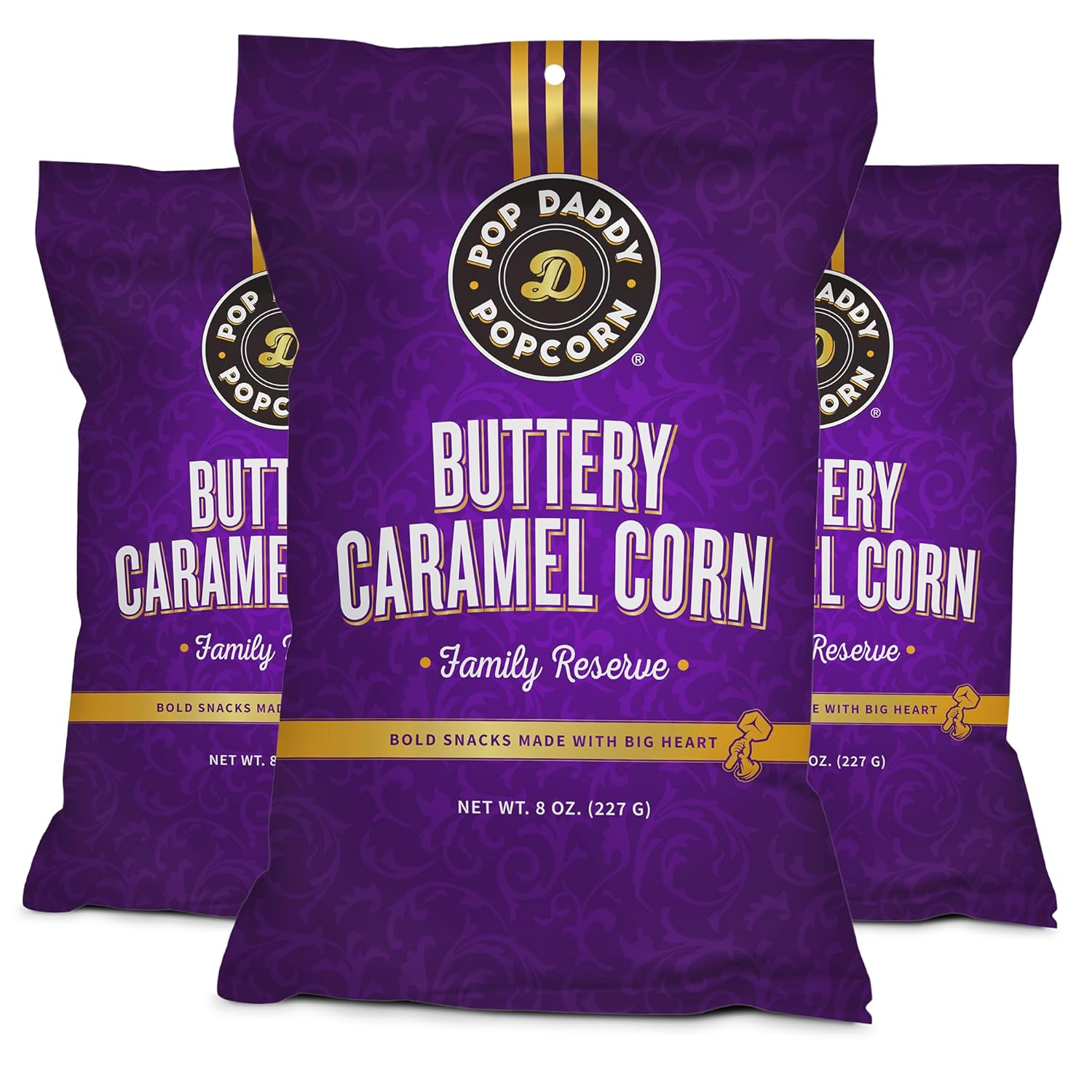 Pop Daddy Flavored Popcorn Gourmet Buttery Caramel Flavor