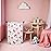 HIYAGON Butterfly Baby Laundry Basket Baby Hamper for Nursery Girl Kids Butterfly Hamper Cute Kids Toys Storage Bin Organizer Butterfly Room Decor for Home(Pink Bowknot)