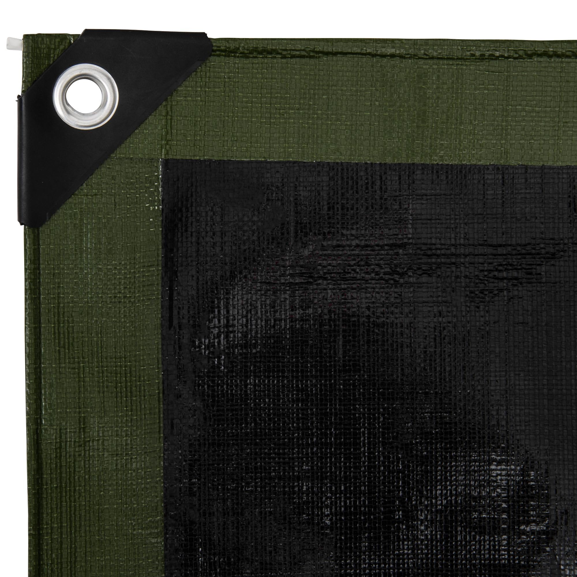 Telone Multifunzionale 4x5m - Verde/nero, 240g/m2, Anti-UV, Con Occhielli Per Fissaggio - Foto 7