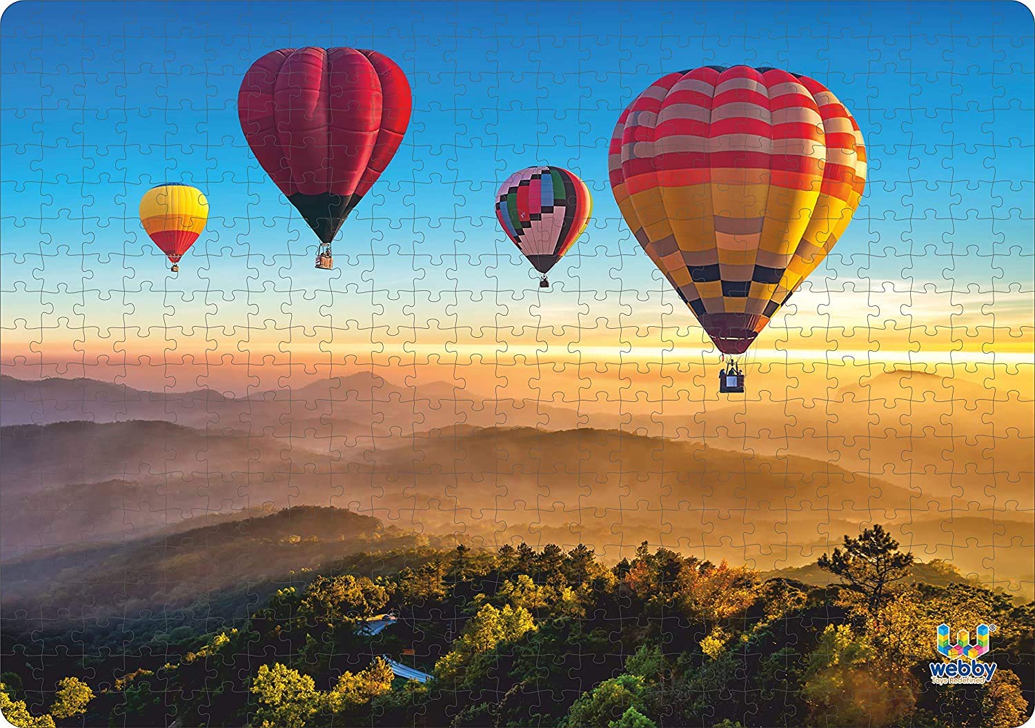 Webby Colorful Hot Air Balloons Wooden Jigsaw Puzzle, 500 Pieces (B08HHJZTJP) Amazon Price History, Amazon Price Tracker