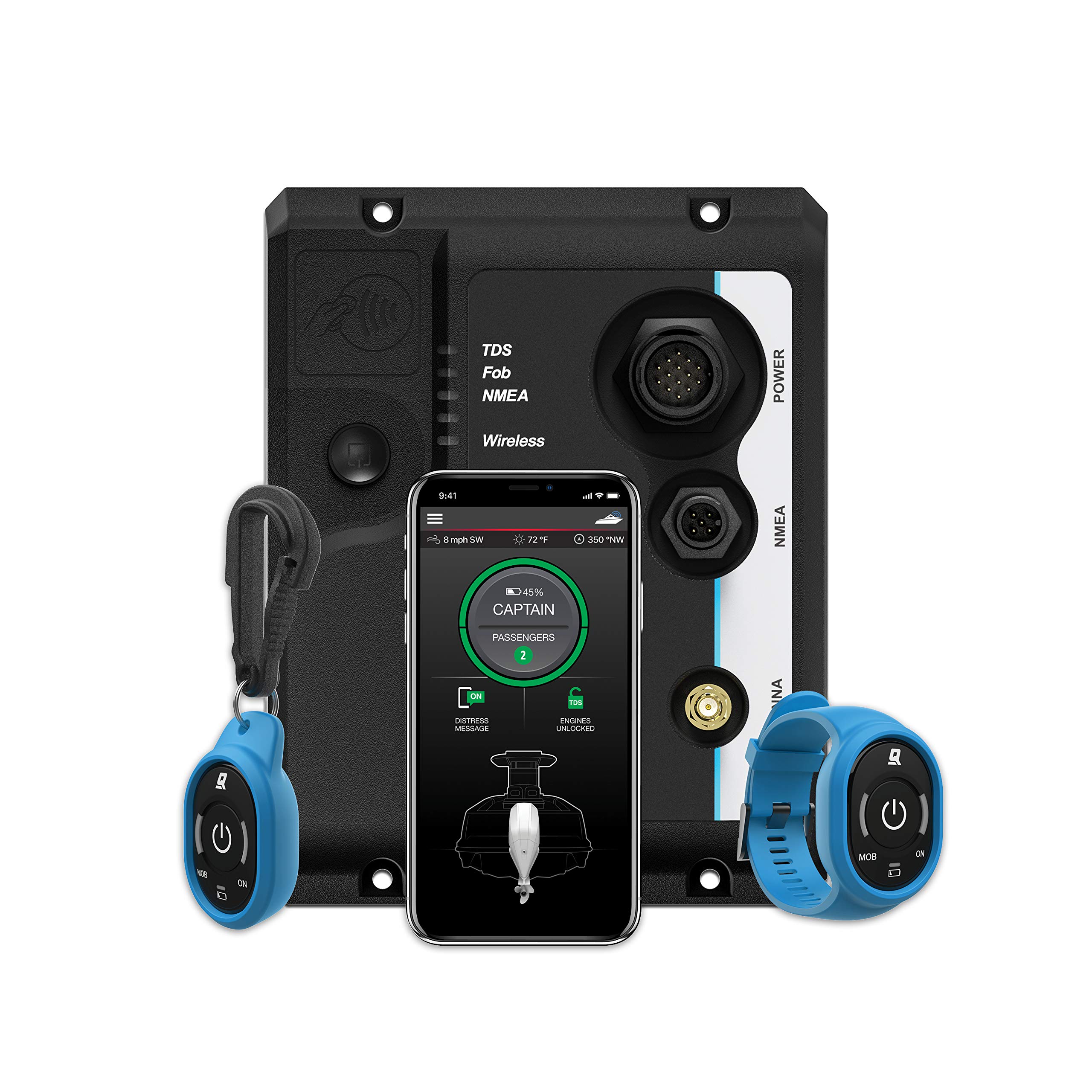 1st Mate Marine Safety and Security System Kit, All Leading Engine Brands, Single Engine, 8M6007939