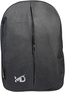 شنطة ظهر ستاي فيت متعددة الالوان للعمل والدراسة من ام دي | شنطة ظهر بالوان عصرية مع سحاب عمودي، اسود، L