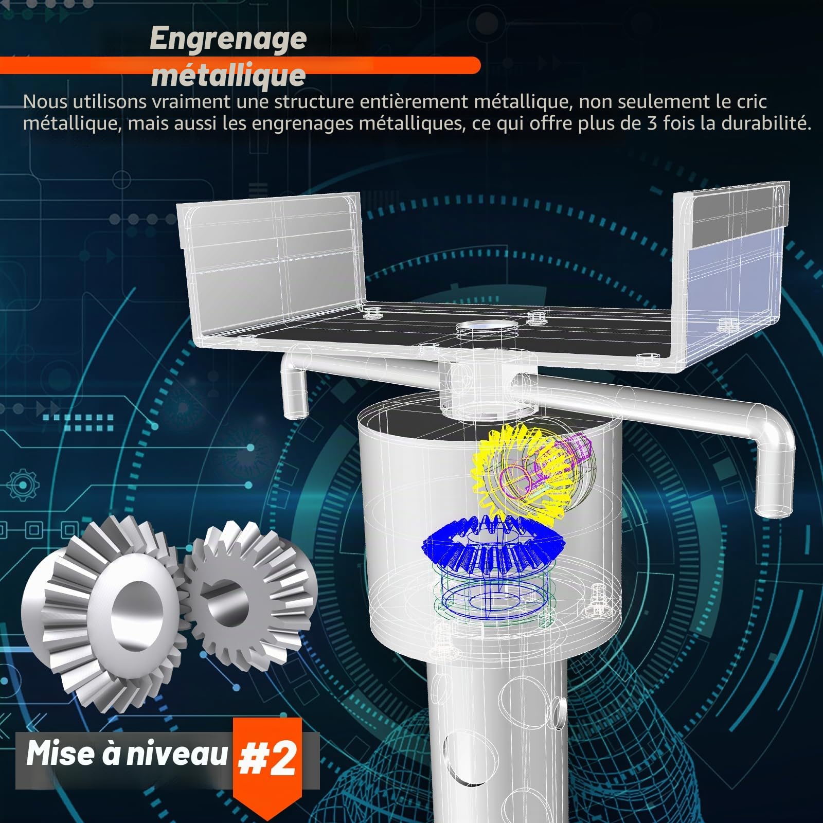 Vérins de support coulissants pour camping-car, stabilisateur coulissant robuste à levage rapide jusqu'à 2268 kg de capacité chacun, lot de 2 stabilisateurs de remorque de voyage pour