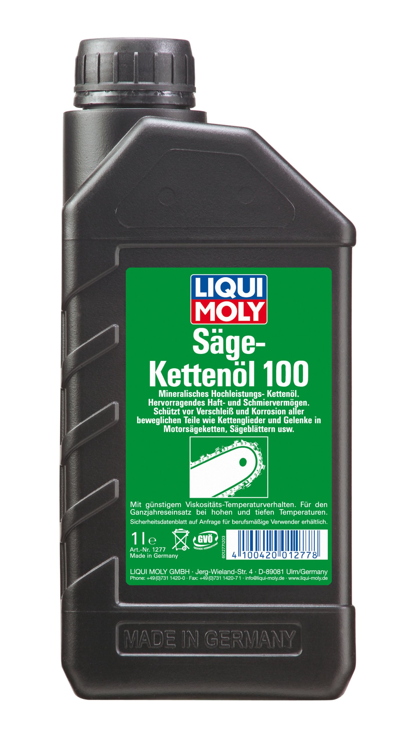 4 x Liqui Moly 1277 para cadena de sierra 100 Cadenas Motosierra aceite 1L