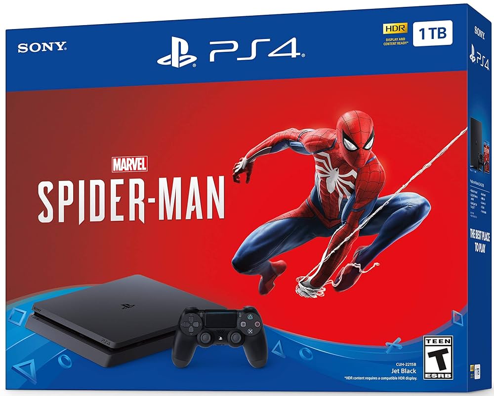 PlayStation4 - PlayStation@4  Slim  500GB  +スパイダーマン Sony PlayStation 4 Slim 500GB Black Console with Spider-Man