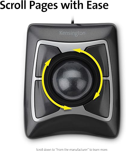 Miniatura 5 de Kensington Expert mouse con rueda de desplazamiento, Negro Plata