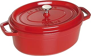 staub ストウブ 「 ココット オーバル チェリー 23cm 」 両手 ホーロー 鍋 IH対応 【日本正規販売品】 La Cocotte Oval 40509-830