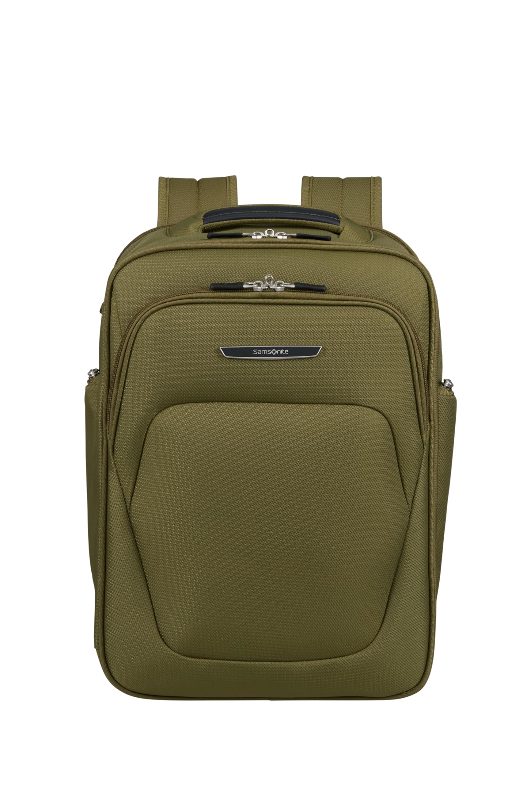 Samsonite Spark SNG Eco - Mochila de Cabina 40x30x20 cm - Equipaje de Mano para Ryanair, Wizz Air & Vueling, Bolsa Bajo Asiento con Compartimento Portátil 15.6", 26 L, 0.80 KG, Verde (Olive)
