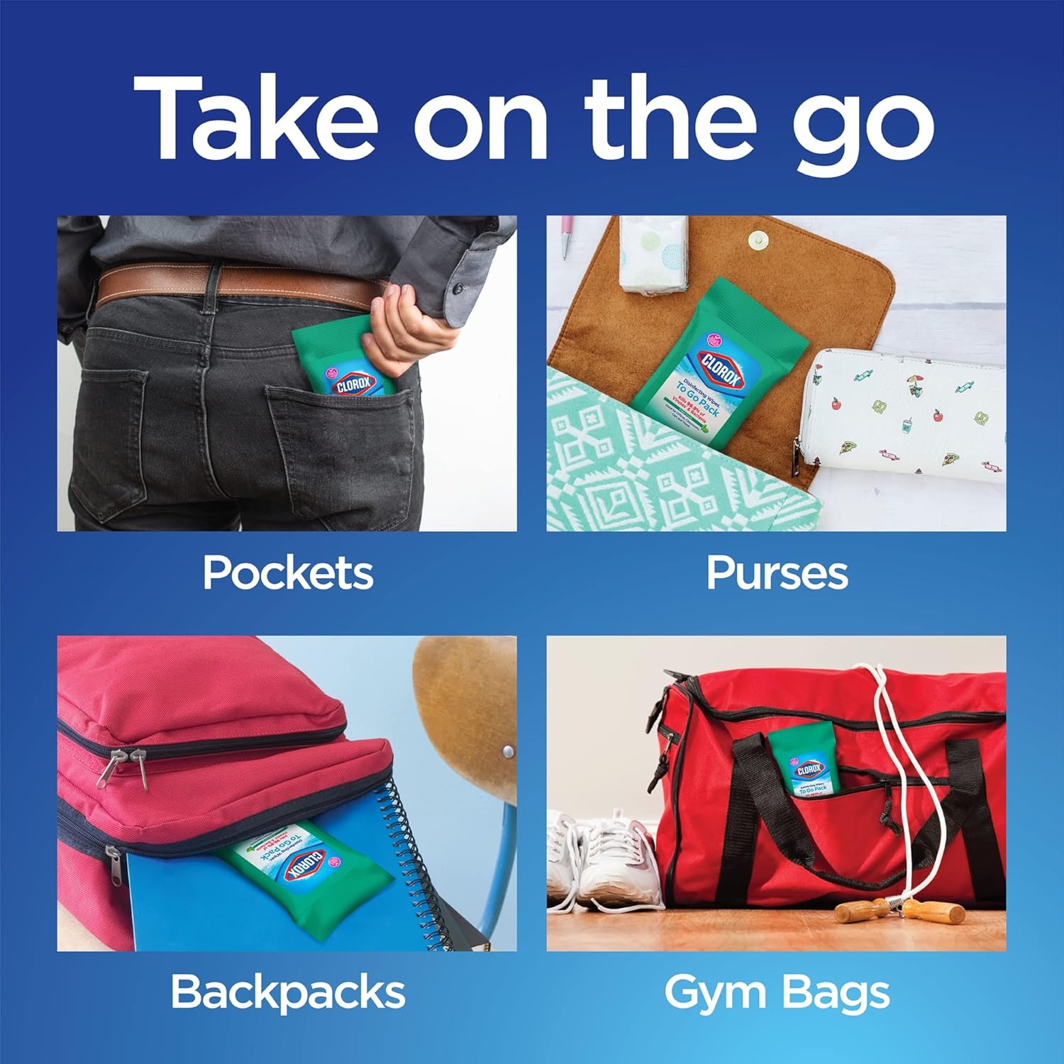 Clorox Disinfecting Wipes Value Pack, 24x 9ct Fresh Scent Travel Pack and 3x 75ct Crisp Lemon and Fresh Scent Wipes