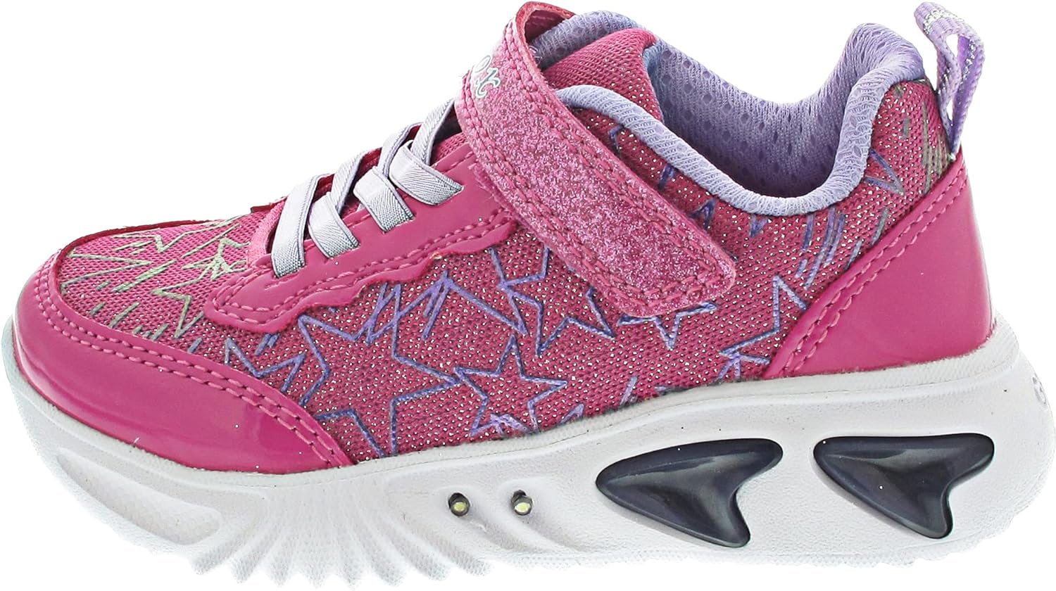 Geox Girl's Assister 1 (Toddler/Little Kid) Fuchsia/Lilac 28 (US 10.5 Little Kid) M