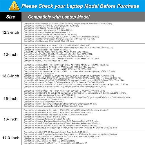 Miniatura 178 de MOSISO Funda para laptop de 13 pulgadas, 13 pulgadas con asa compatible con MacBook Air 13 M4 M3 M2 M1 2025-2018 / Pro 13 M2 M1 2025-2016, bolsa