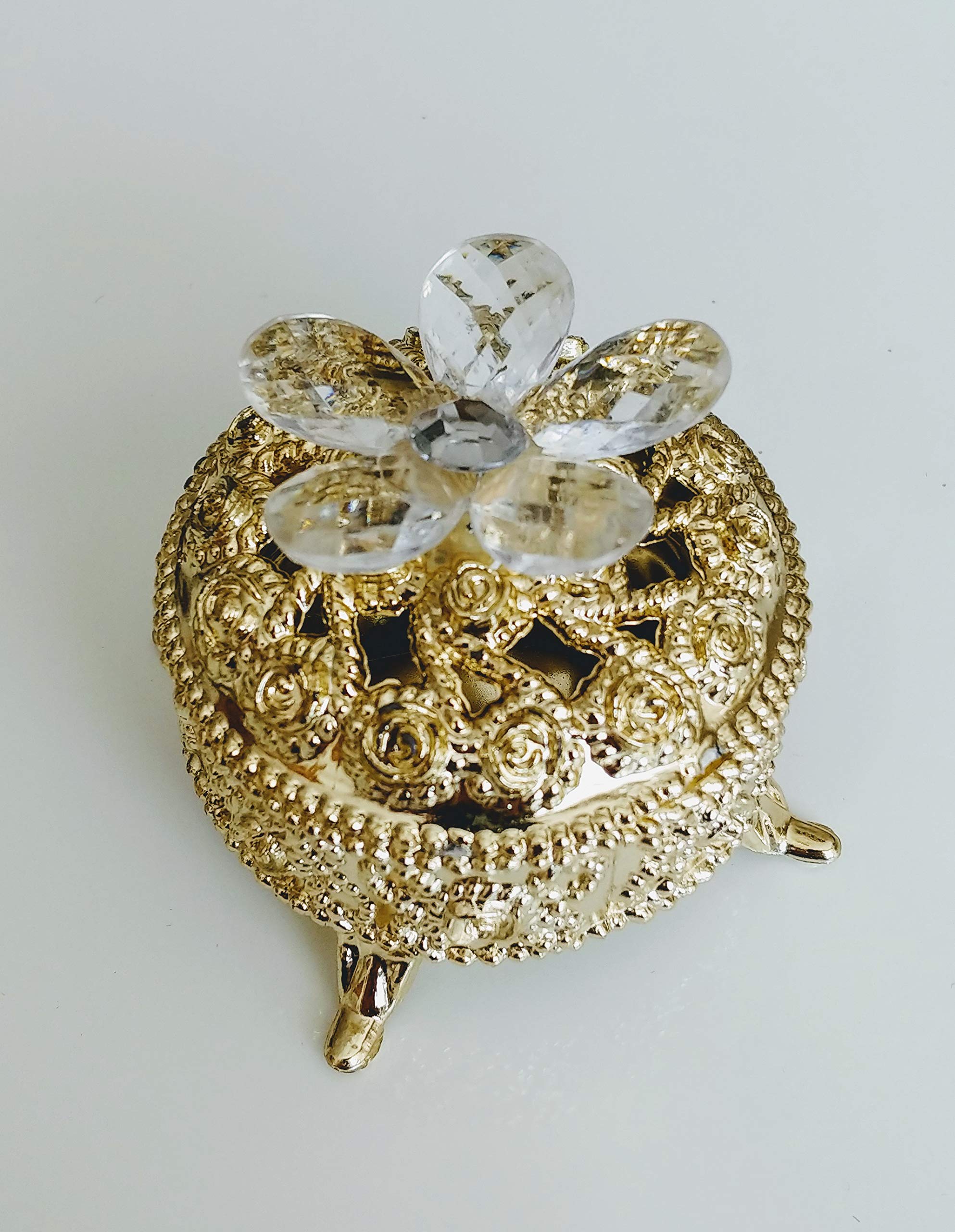 Buy 12 Plastic Gold Jewelry Box Favors, Joyero plastico para Recuerdos