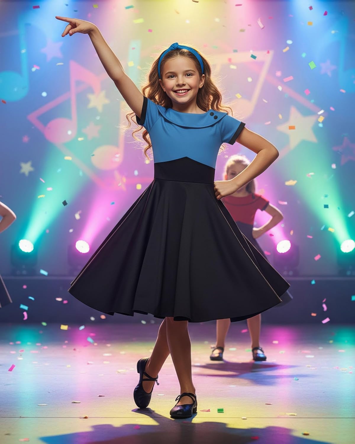 BlackButterfly Kids 'Valerie' Vintage Clarity 50's Girls Dress - Image 7