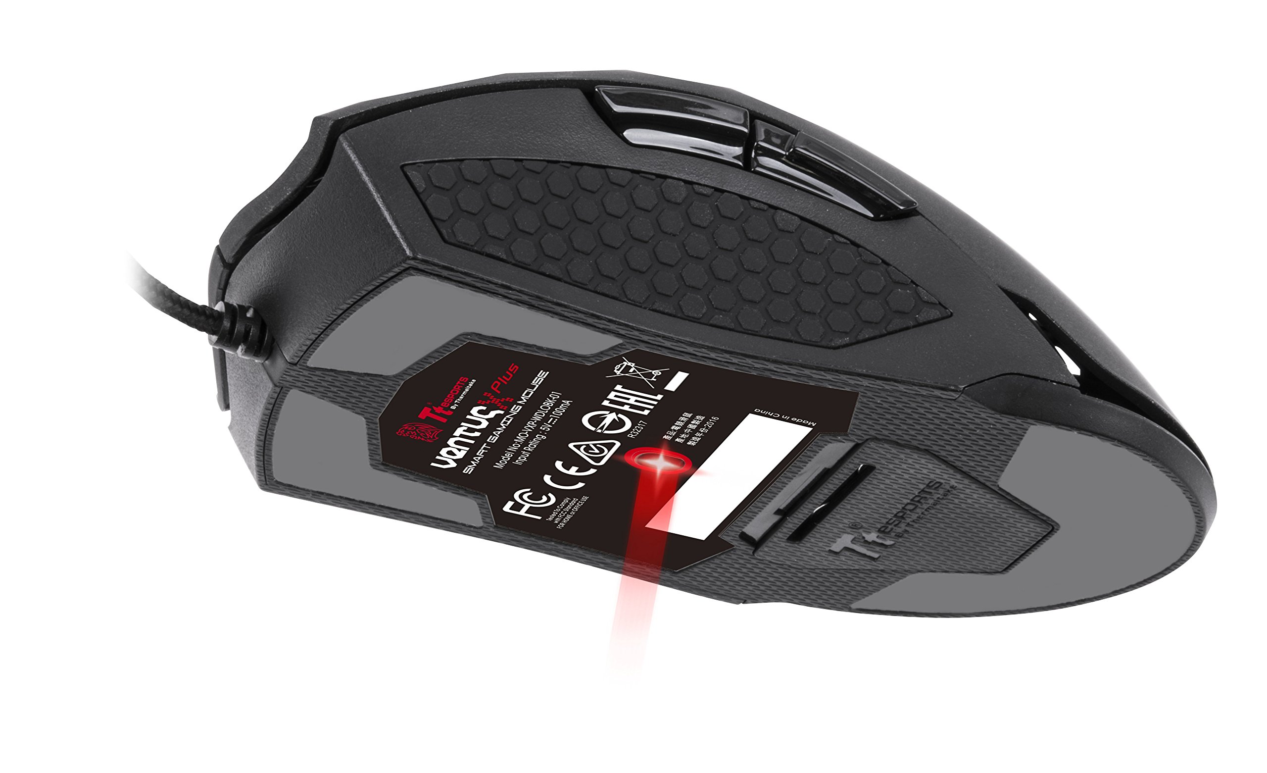 Thermaltake Raton Gaming Esports Ventus X Plus MO-VXP-WDLOBK-01 OPTICO 10000 DPI Negro