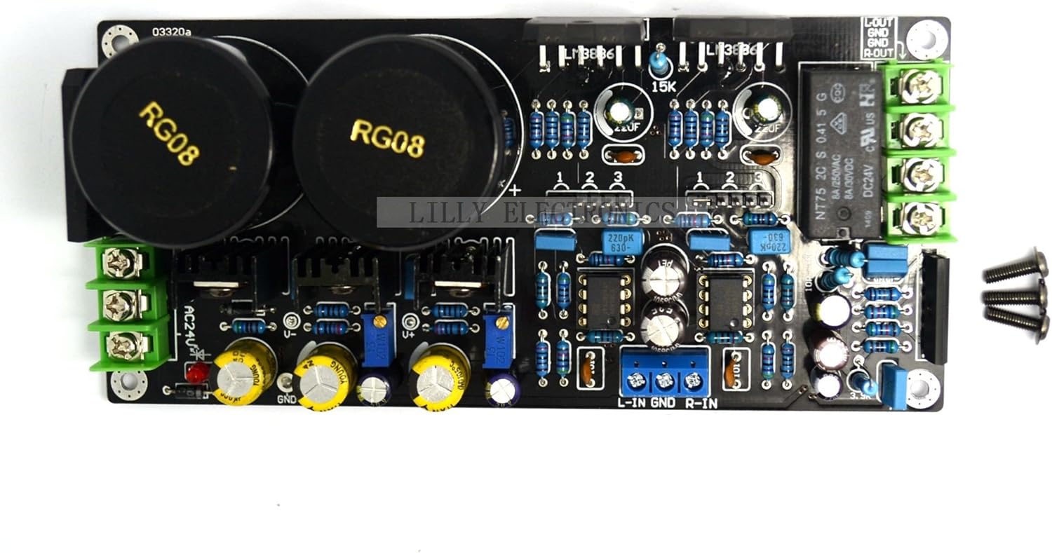 Q-BAIHE OPA2604 + LM3886 Plus Stereo Audio Amplifier Board w/ 68W+68W