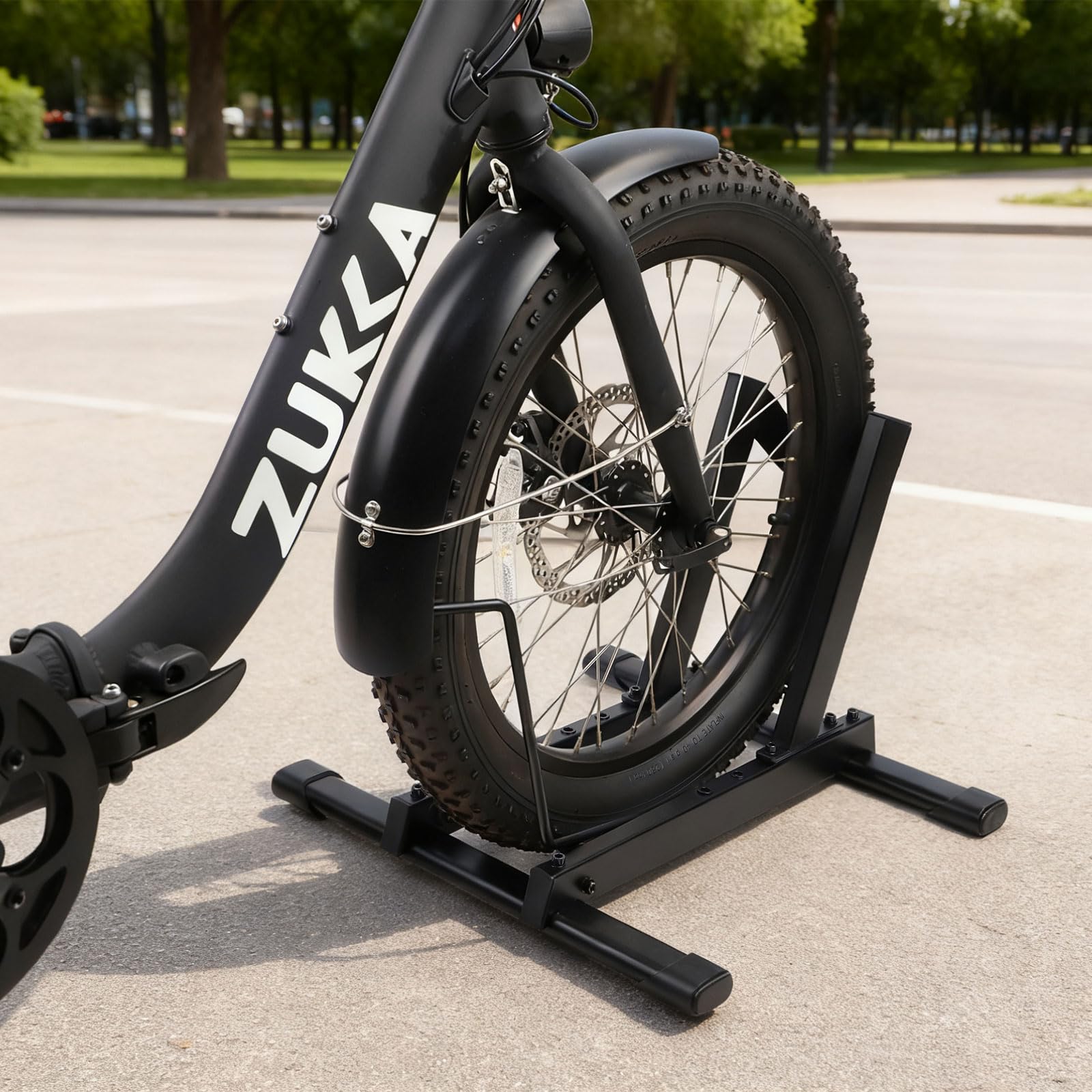 MEGHNA Béquille de vélo électrique professionnelle - Support stable pour VTT 20"-29" E-MTB, VTT et vélos de route 700C avec largeur de pneu jusqu'à 4,0" - Idéal pour garage, maison et magasin de vélo