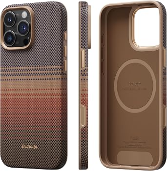 pitaka for iPhone 16 Pro Max Case 6.3", Refined Protection, Premium, Sunset