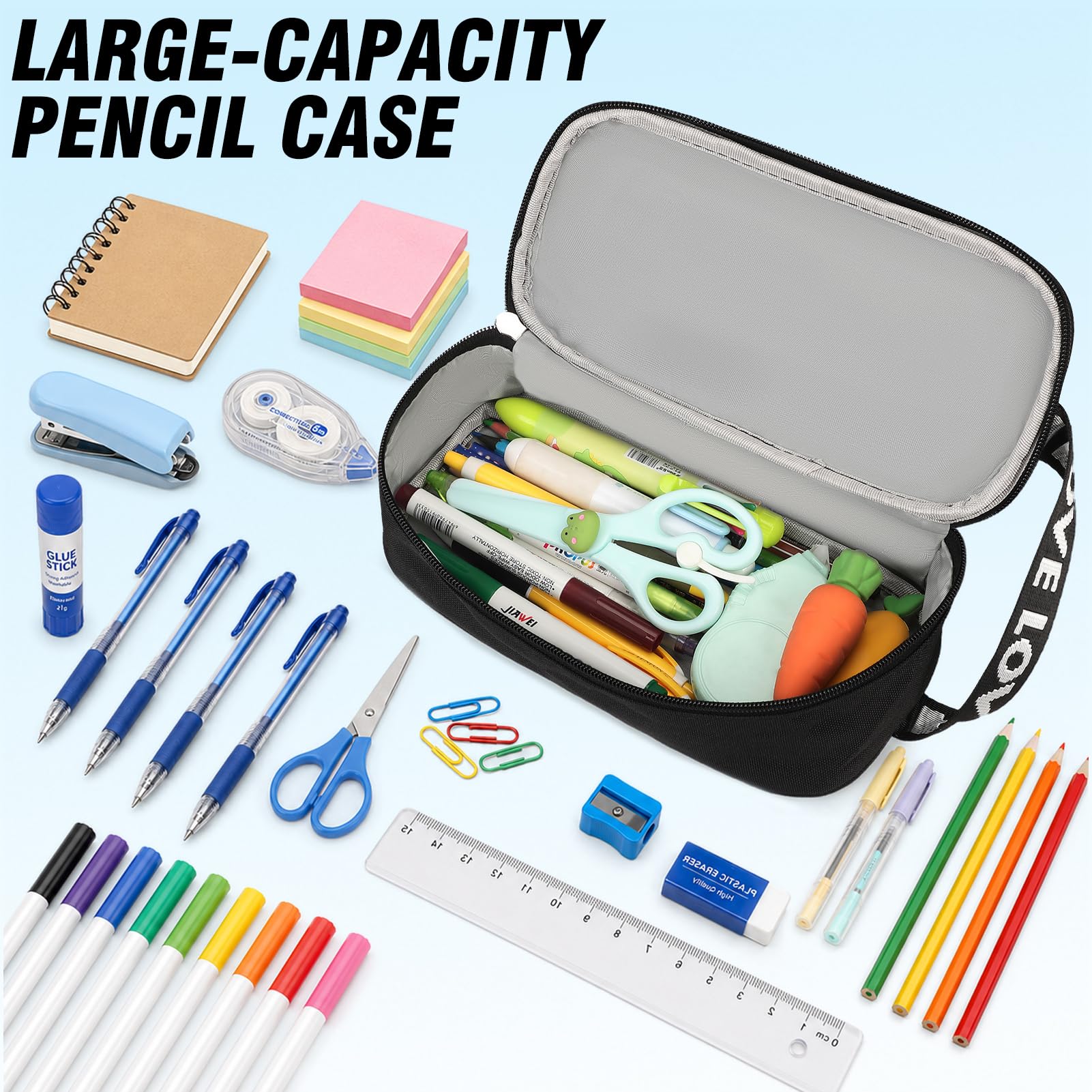 Lot de 2 Sacs à Dos d'École Adolescents avec Trousse