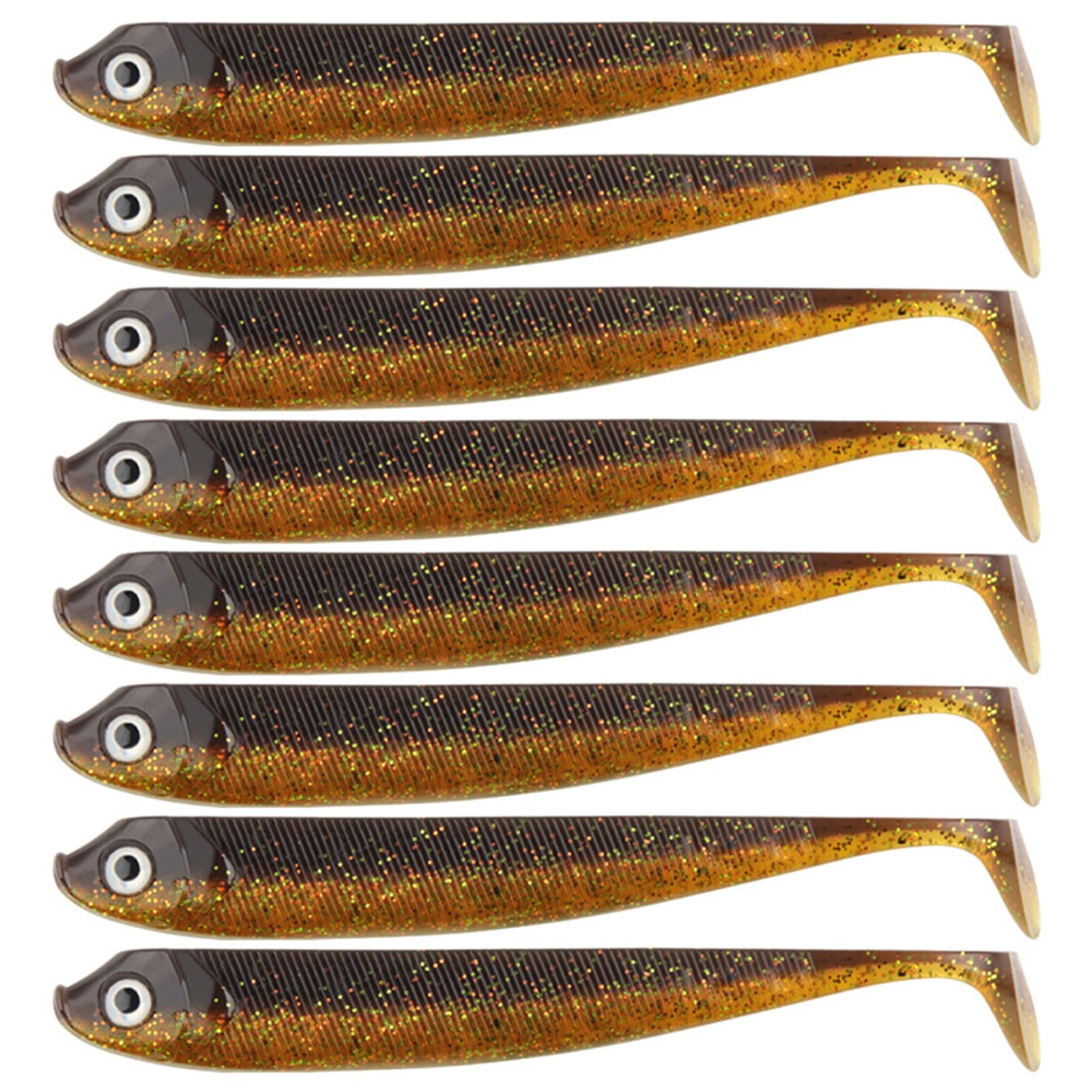 CAZSTYK 8Pcs 7.5cm Paddle Tail Swimbaits T Tail Baits Soft Fishing Lures for Trout Artificial Baits Fishing Lures Soft