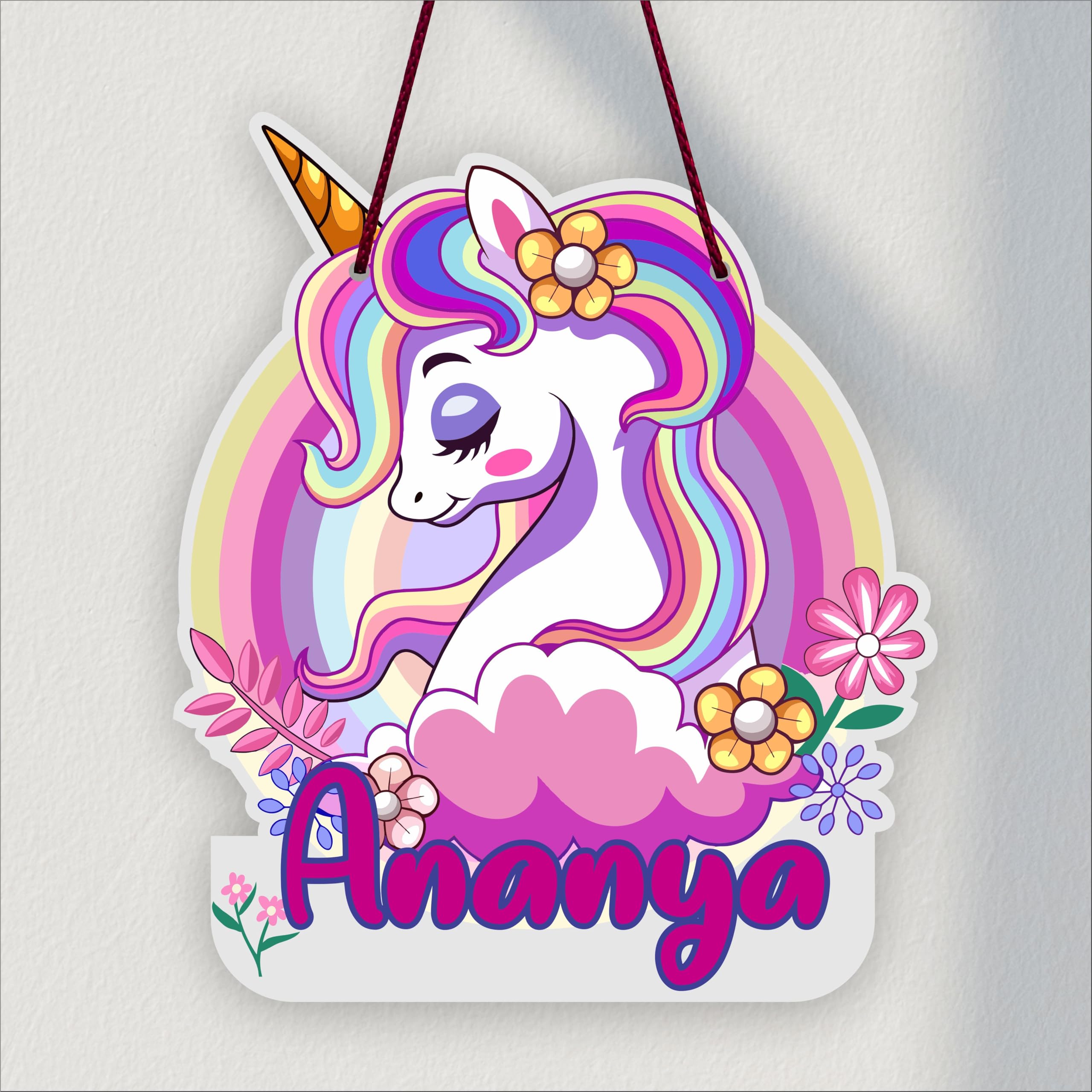 Goodi Cart Personalised Kids Name Plate for Door | Customised Baby Girl Name Sign Board | Princess Theme Kids Room Decor | Nursery Door Name Plate | Birthday Return Gift for Kids | Baby Room Decoration — Amazon image 11