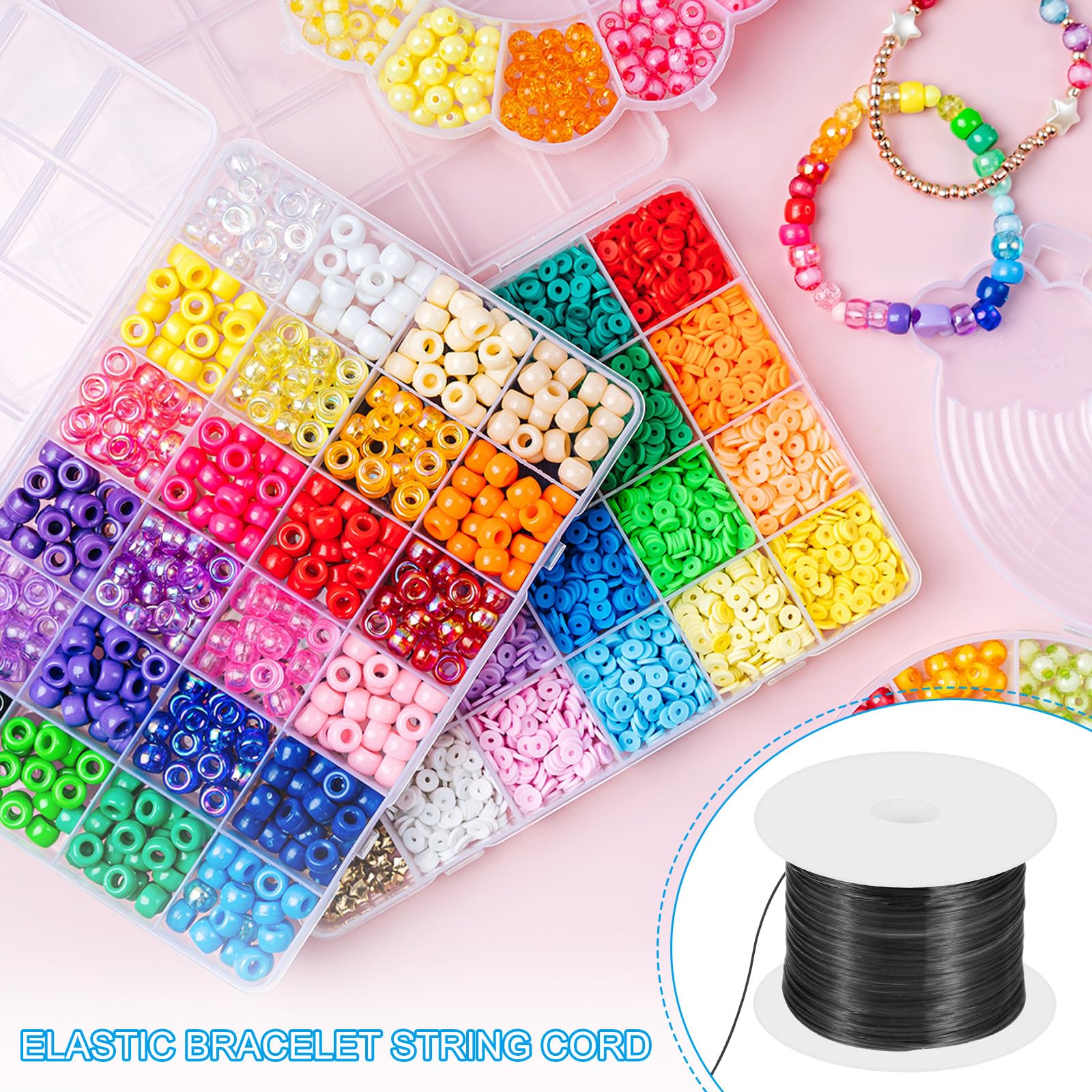 PATIKIL 11Yard/10m Flat Stretchy Bracelet String - Image 4