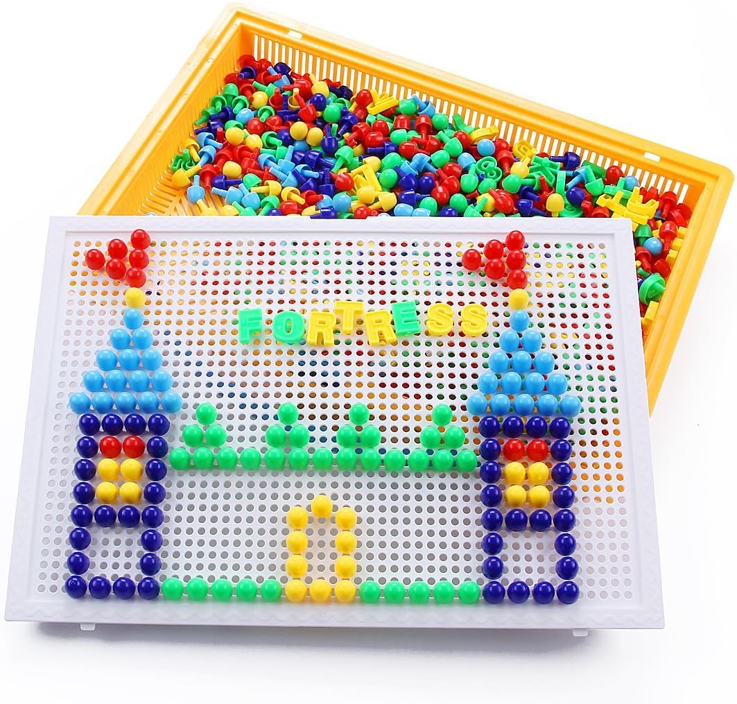 VidaToy Special Edition 324 Pcs Pegboard Mushroom Nails
