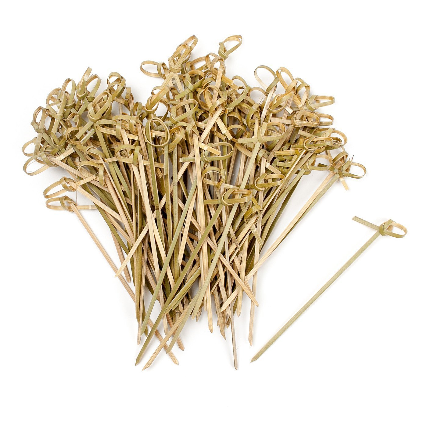 Somani Bamboo Knot Picks, 100pc 4" Cocktail Skewers Eco Friendly Completely Biodegradable, Adding Cocktail, Hors DOeuvre Any Type of Appetizer Finishing Touch (B078TGS5SF) Amazon Price History, Amazon Price Tracker