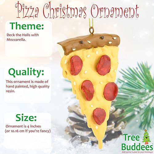 Miniatura 2 de Tree Buddees Slice of Pepperoni - Adorno navideño para pizza