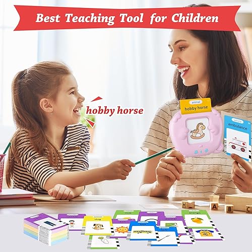 Miniatura 6 de ZBORH Tarjetas didácticas parlantes con 510 palabras visuales, juguetes de terapia del habla, juguetes Montessori, juguetes para autismo, juguetes