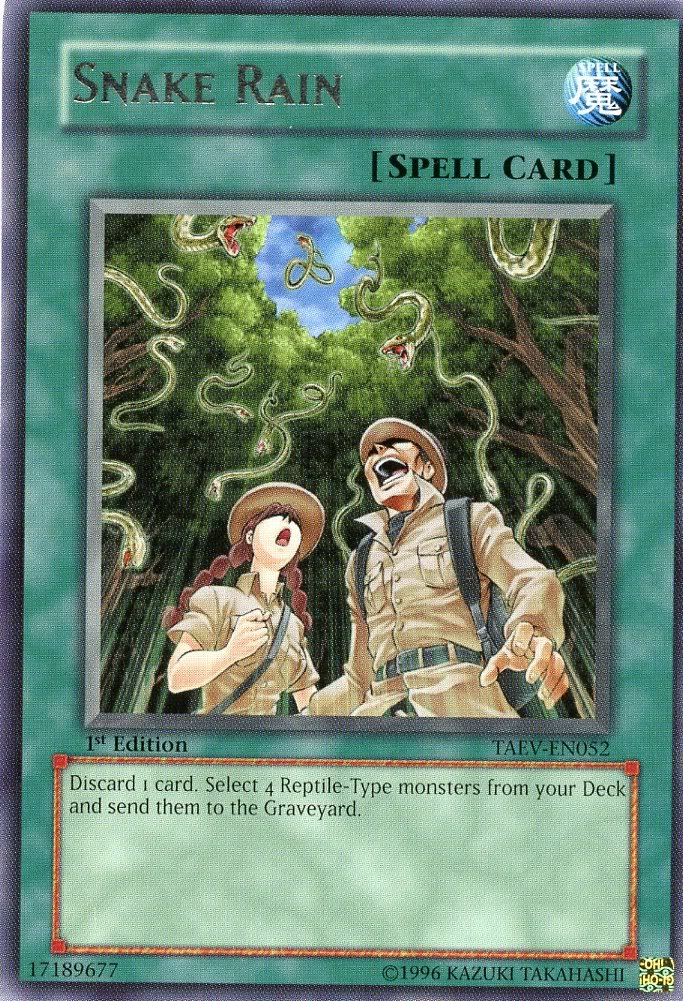 Amazon.com: Yu-Gi-Oh! - Snake Rain (TAEV-EN052) - Tactical