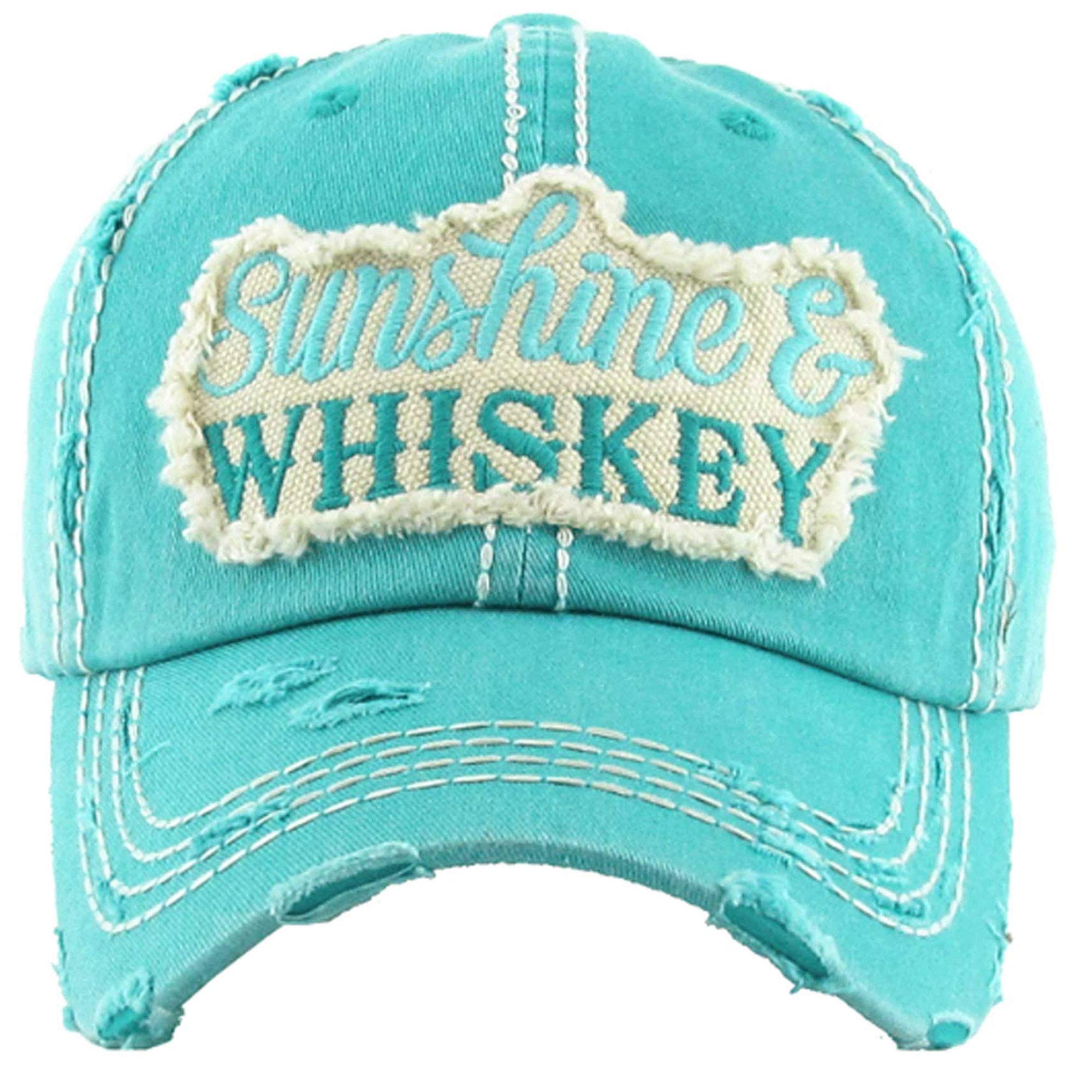KBETHOSWomen's Sunshine & Whiskey Vintage Baseball Hat Cap