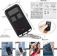 Vista 2 de Kingdder 6 unidades universales 890MAX para puerta de garaje, control remoto compatible con Chamberlain LiftMaster de 3 botones para apertura