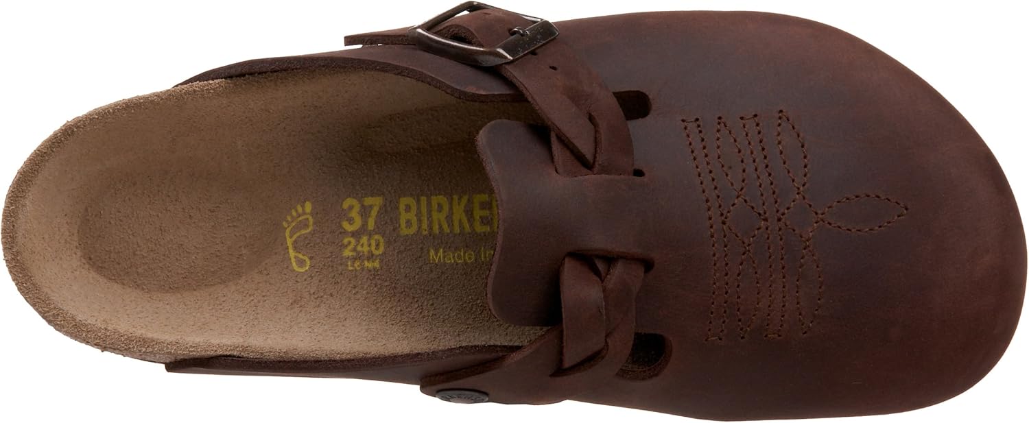 Birkenstock Men's Boston SFB Sandals 5-5.5 Habana