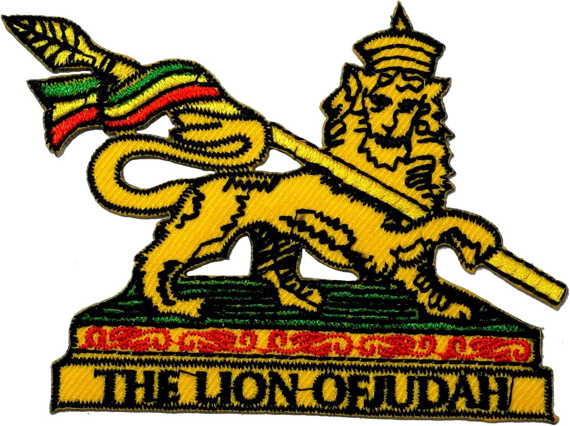 2.8" x 3.8" The Lion of Judah African Fashion DIY Applique Embroidered Sew Iron on Patch