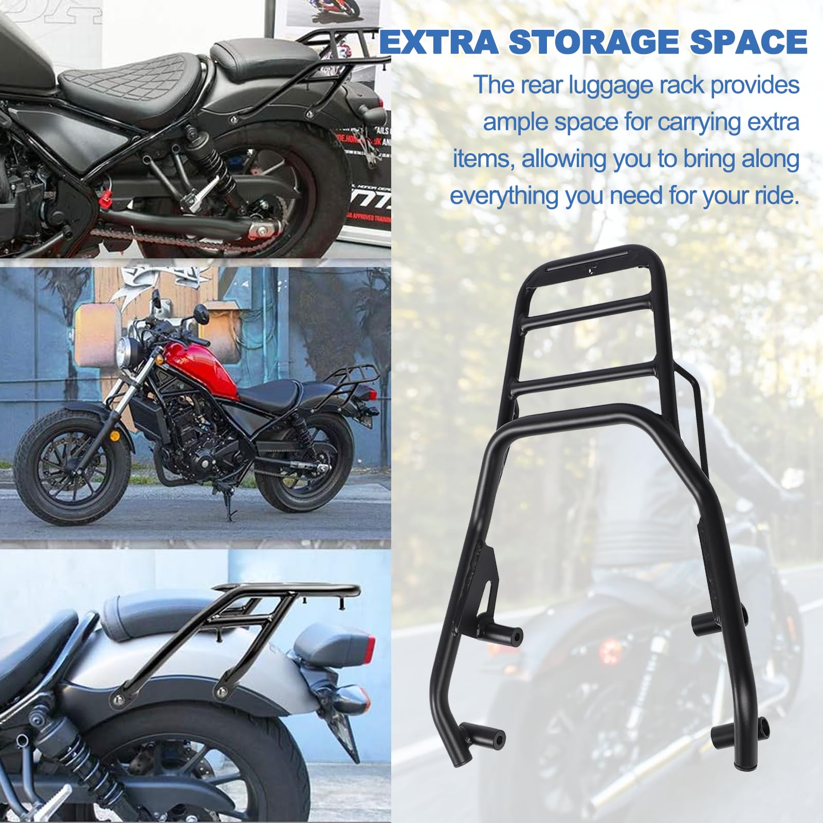 Bagażnik Motocyklowy do Indian FTR1200 2019-2023, Tylny Bagażnik Motocyklowy, Akcesoria FTR1200, Bagażniki Powersports, Bagażnik Tylny, Bagażnik Motocyklowy Rajdowy
