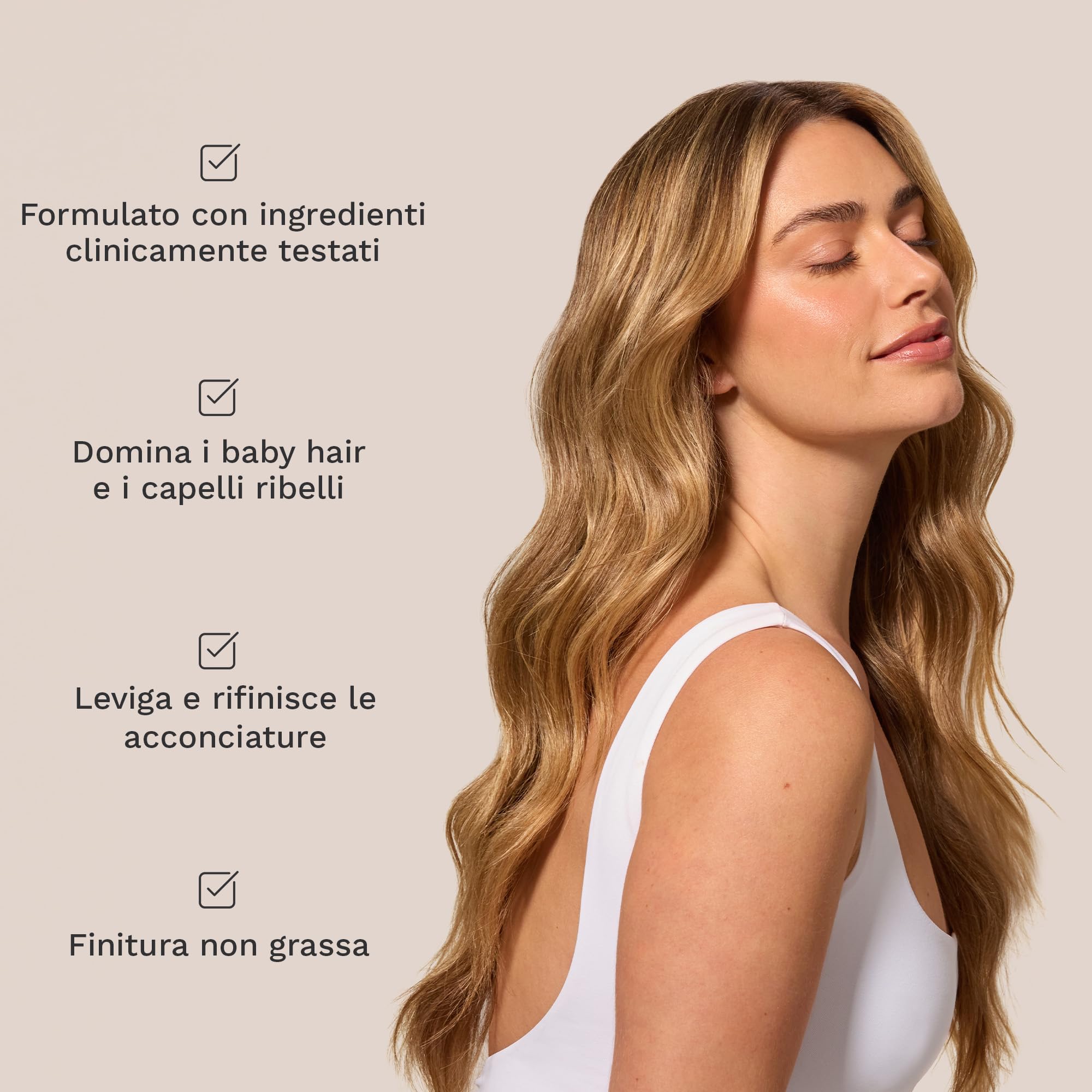 HAIR BURST Baby Hair Tamer – Stick per Capelli Ribelli, Anti-Crespo e Anti-Umidità – Con Oli Naturali di Cocco e Argan – Tenuta Non Grassa, Facile da Applicare – Vegano, 95,6% Ingredienti Naturali