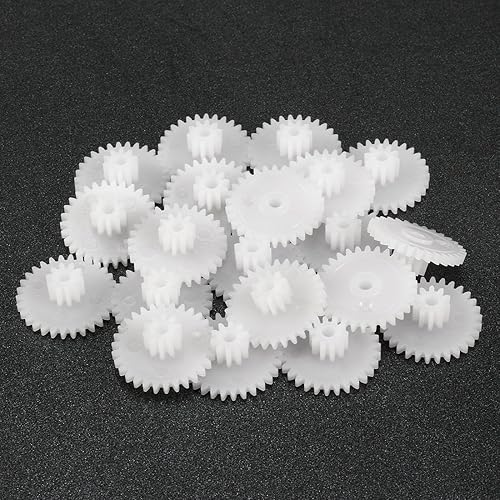 Miniatura 4 de uxcell 20 piezas de engranajes de plástico 30 dientes modelo 30102B engranaje de reducción engranajes de gusano de plástico para RC coche robot motor