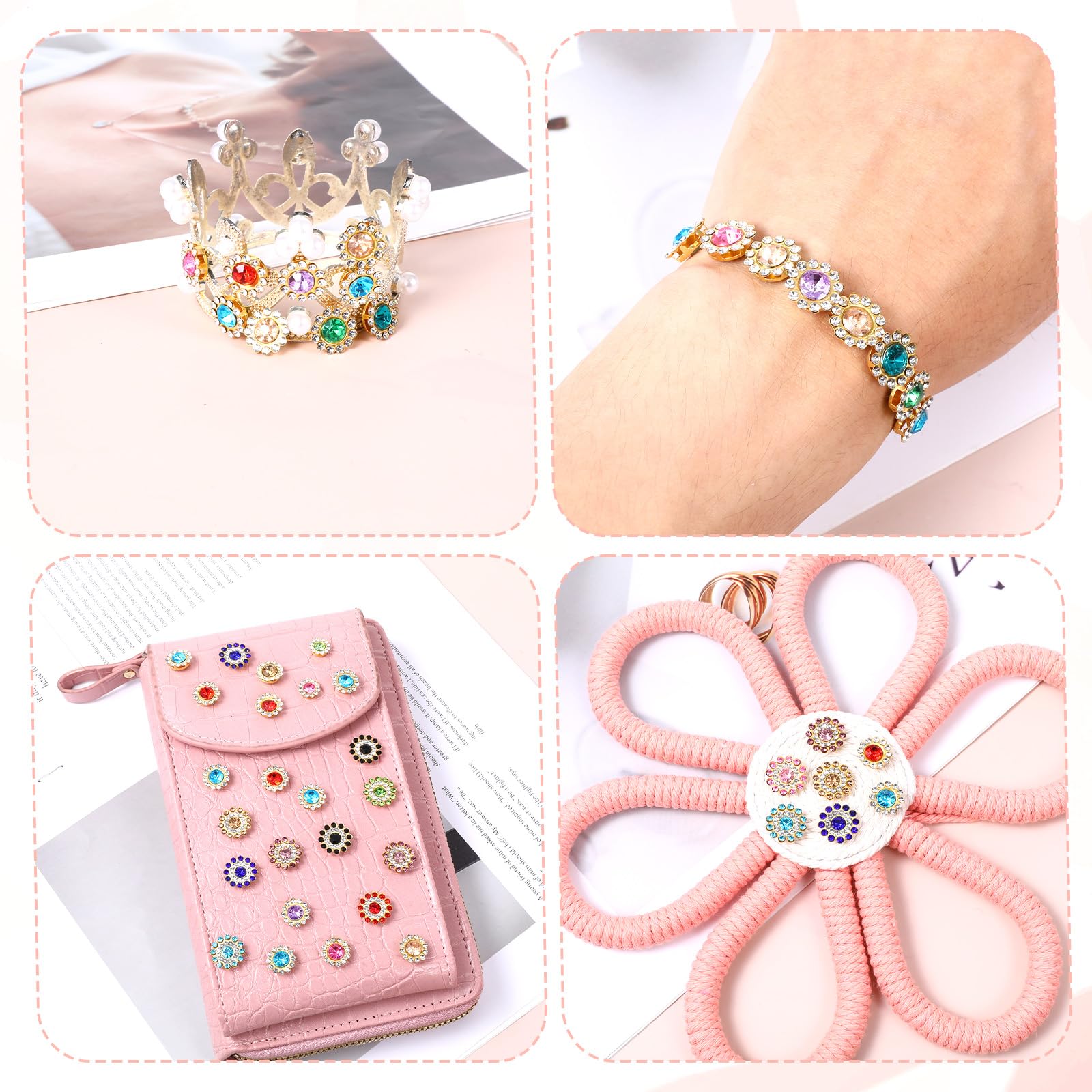 Rhinestone Buttons 150 Pcs Mixed Sew On Rhinestones & Pearls - Crystal ...