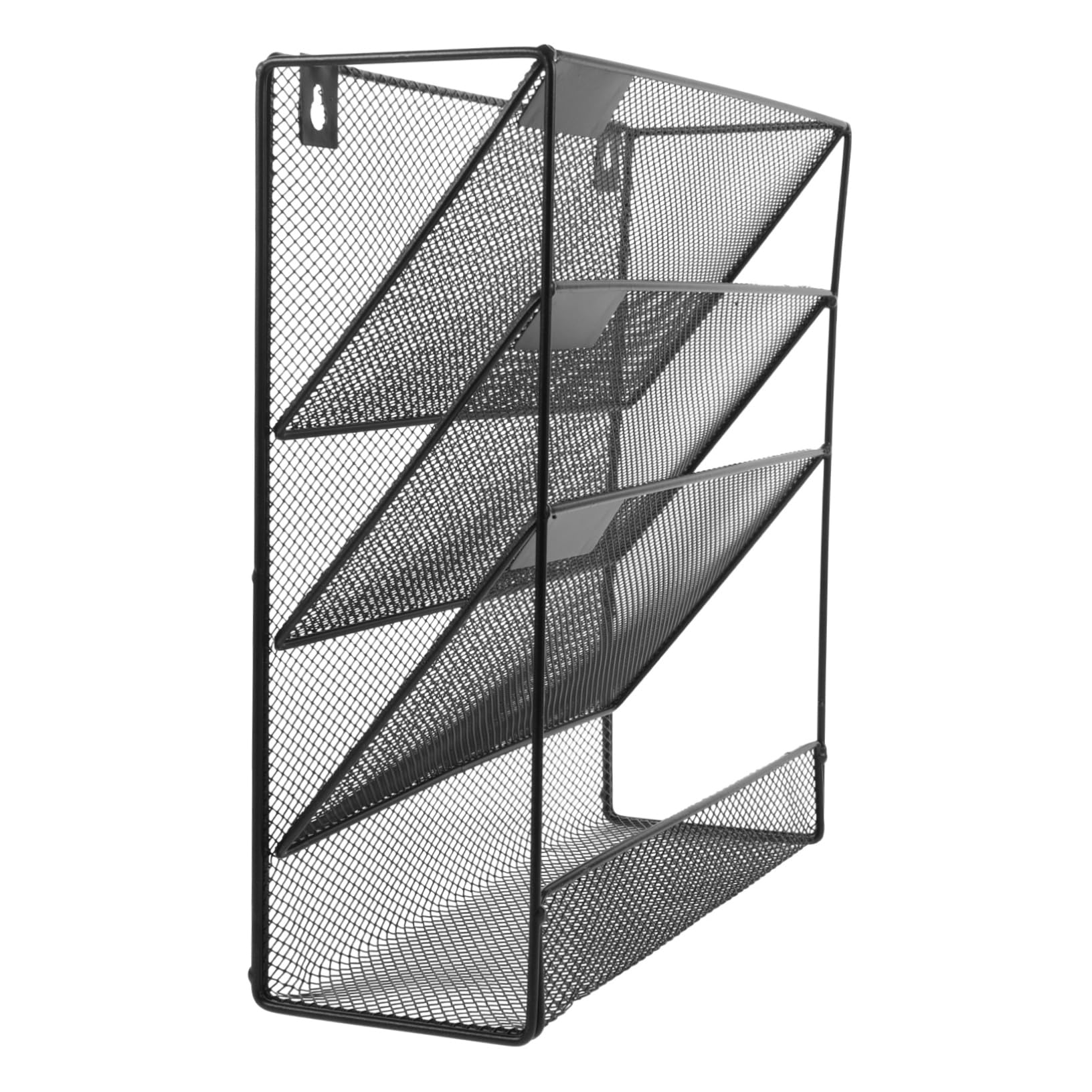 Mehrzweck Wand Aktenhalter 4-lagig Aus Metall Wandmontierter Dokumentenständer Für Büro Platzsparender Organizer Für Zeitschriften Und Ordner