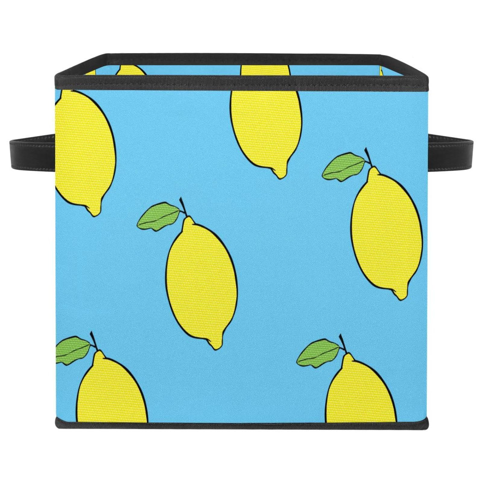 Cube de rangement en tissu avec poignées pour organiser vêtements et jouets
