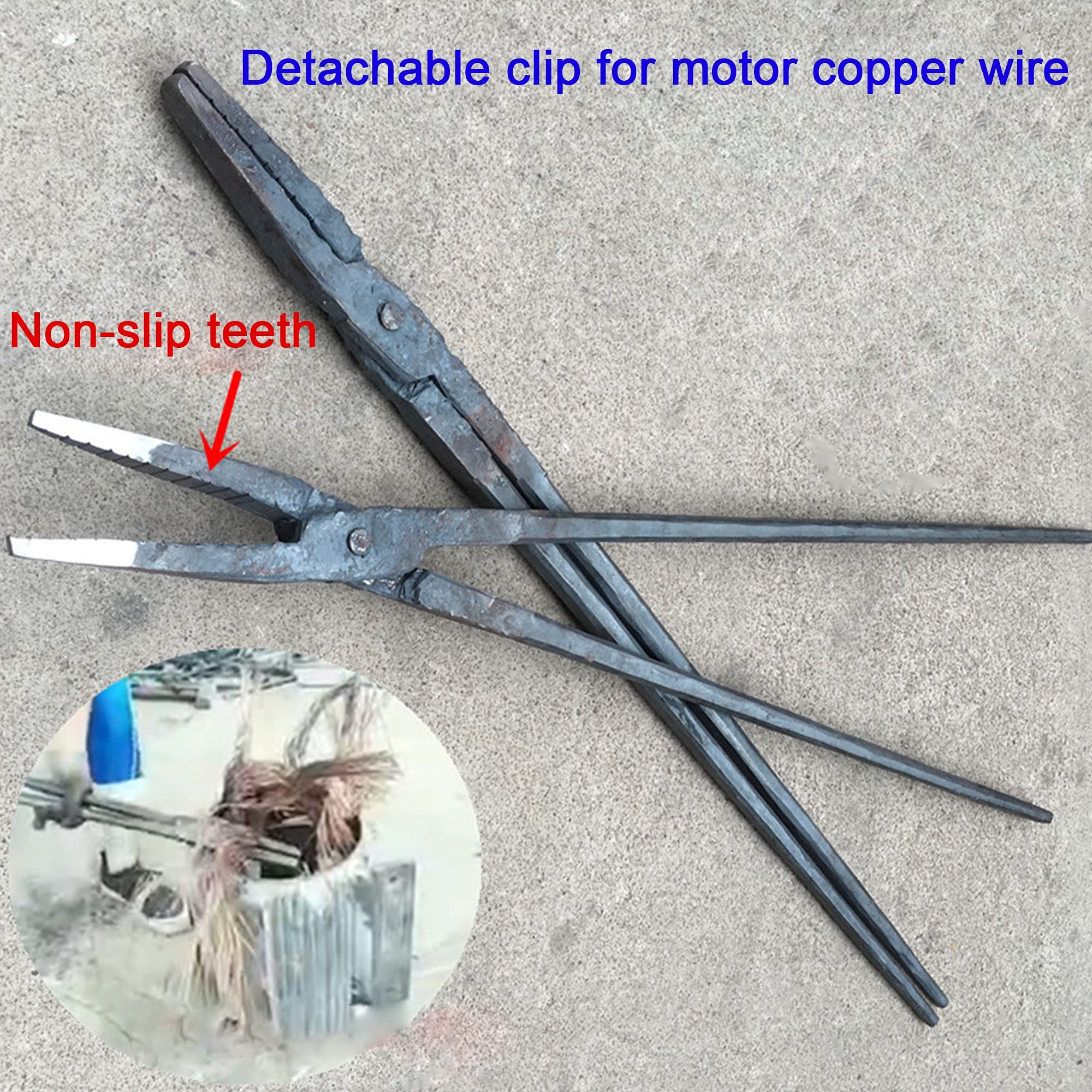 Tenaza de Forja Pinzas Planas Pinzas de Herrero para Anvil Vise Forge 80cm 3.0kg Tenaza de Forja Nariz Plana para Ingeniero Herrero