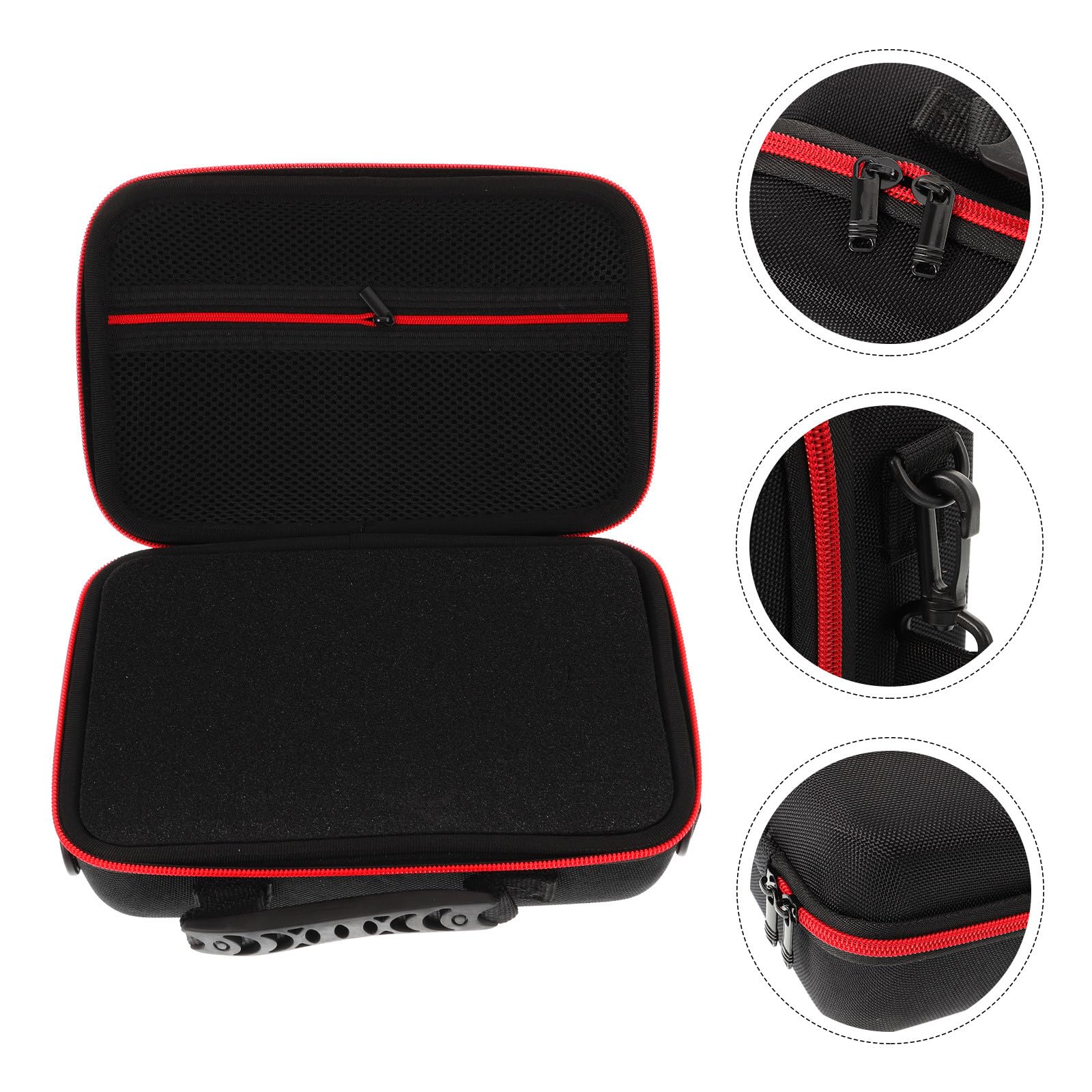 Healvian Custodia Rigida per Fotocamera con Schiuma Protettiva, Borsa Portatile in Eva e Tessuto Oxford Nero con Manico, per Viaggi e Protezione Massima