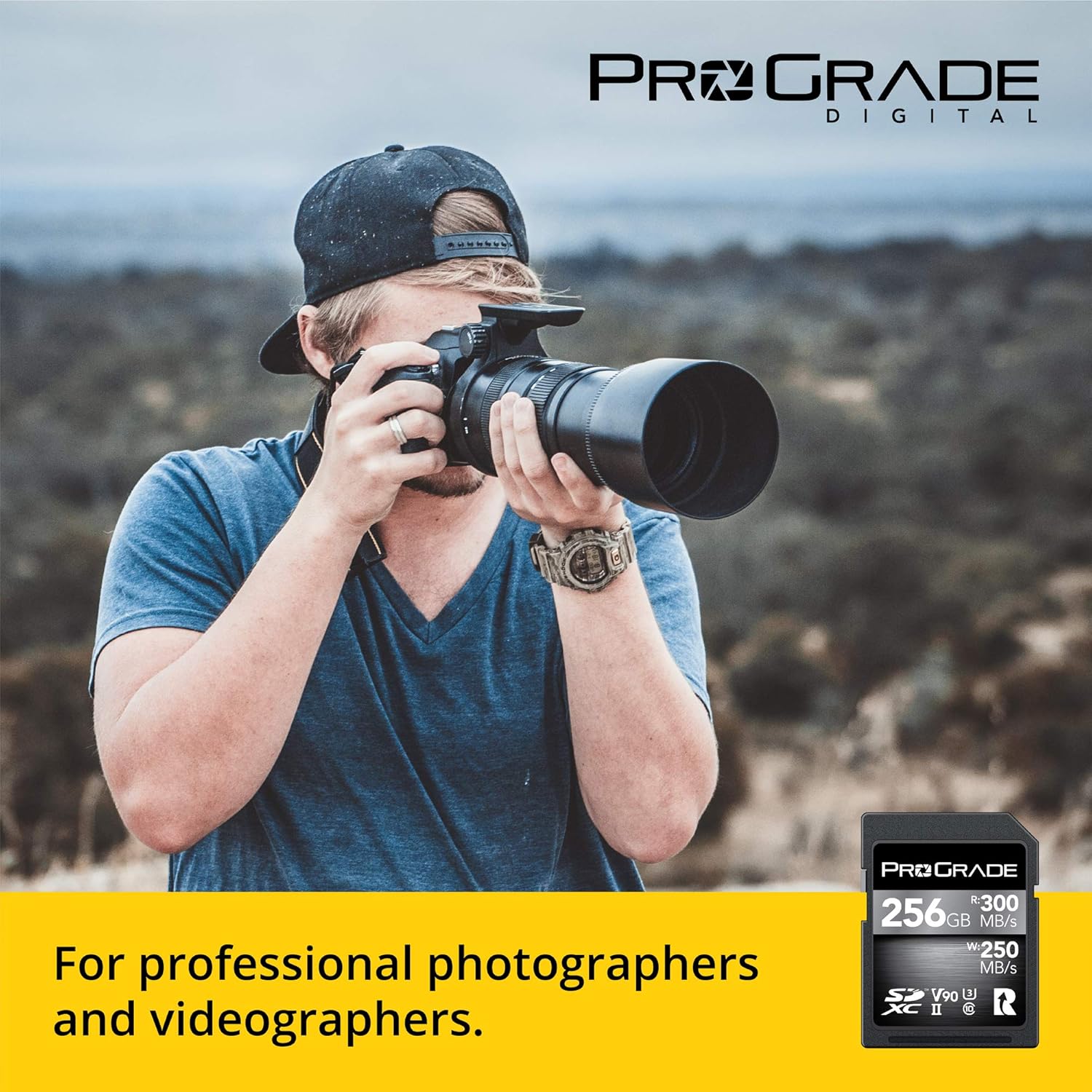 Prograde Digital SD UHSII 256GB Card V90 Up to 250MB/s Write Speed