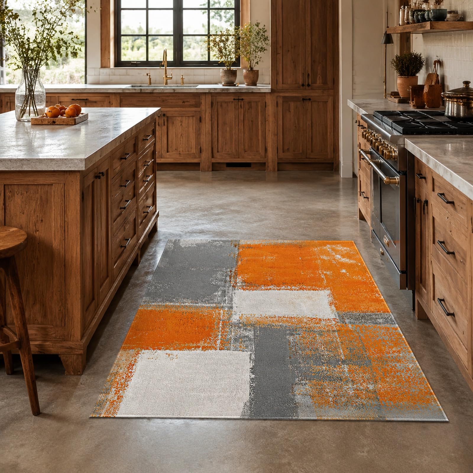 Tapis de cuisine antidérapant lavable pour un couloir moderne et propre