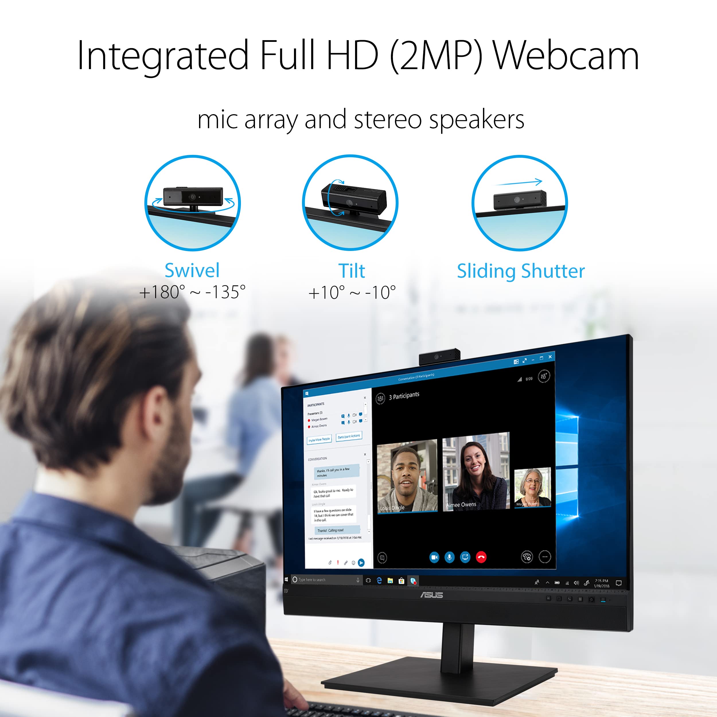 Monitor videoconferenze ASUS 27