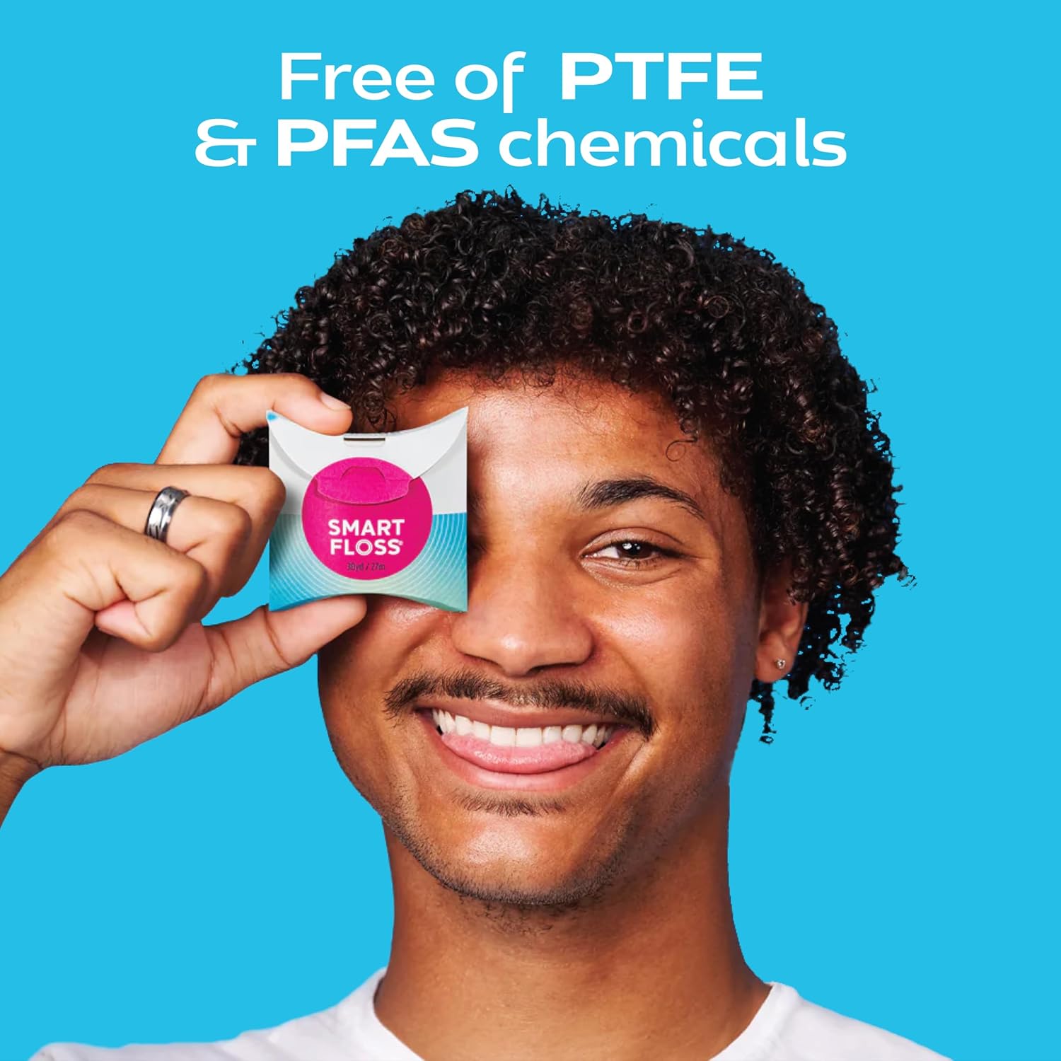 DrTung's Smart Floss - Natural Floss, PTFE & PFAS Free Floss, Gentle on Gums, Expands & Stretches, BPA Free Floss - Natural Dental Floss Cardamom Flavor (Pack of 12)