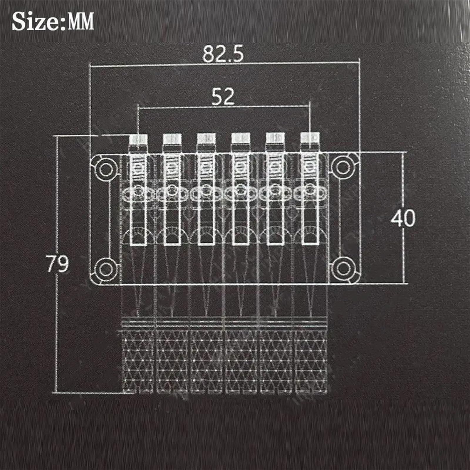 Bridge Guitar Nut Set Guitarra Eléctrica De 6 Cuerdas Con Puente Y Cejuela De Metal