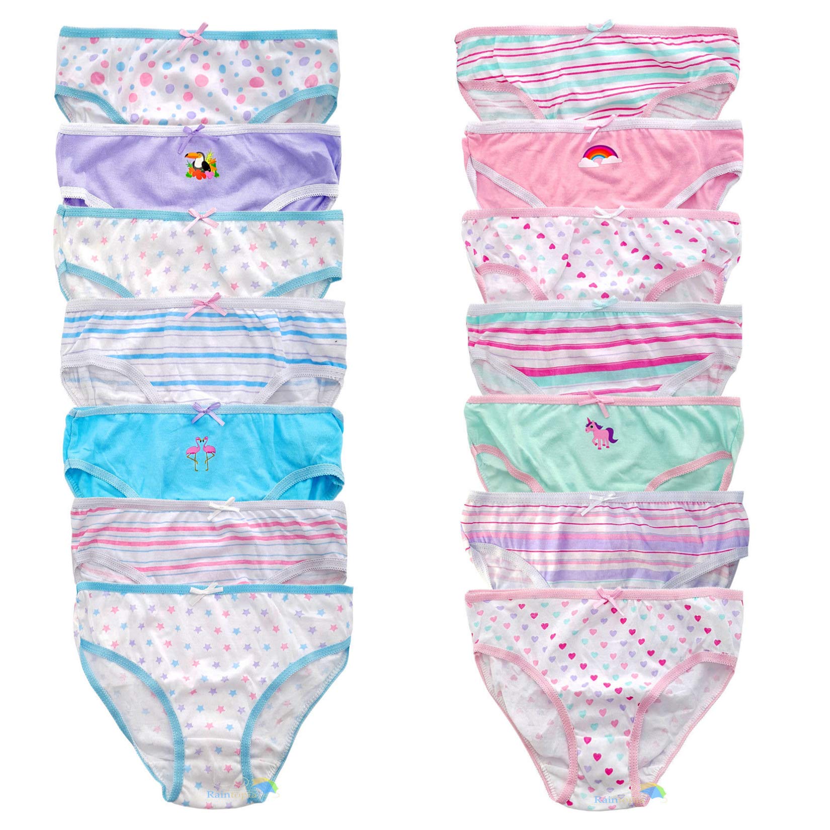 New Girls Underwear Girls Briefs 100% Cotton Girls Multipack Knickers