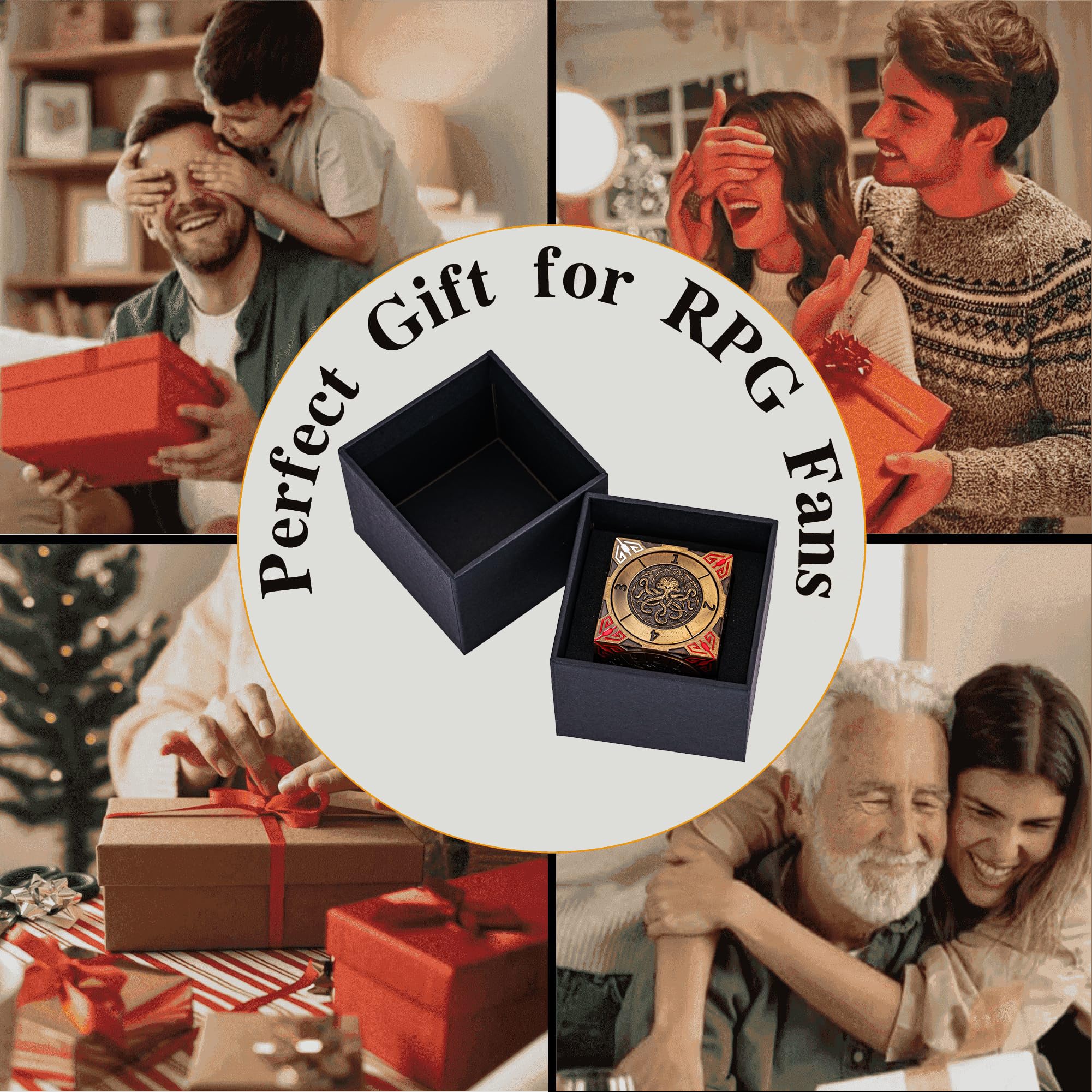 Cusdie 7-in-1 Spinner Dice Set, Unique Metal D&D Dice Set including Gift Box for Role Play Game Gifts - Image 6