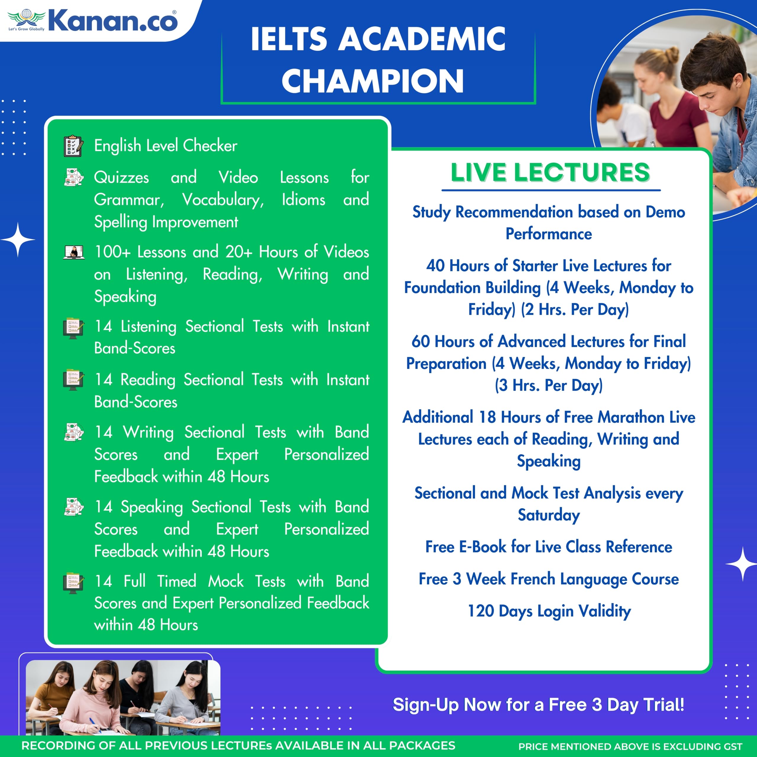 E Learning Portal for IELTS Academics prepartion With Live Class and Mock test and 6 Book Set Kanan.co-image-16